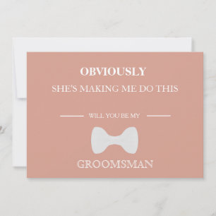 Will  You  Be My Groomsman? Invitation