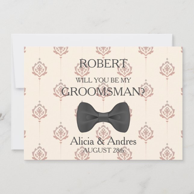 Will you be my Groomsman? Invitation (Front)