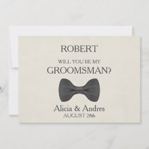 Will you be my Groomsman? Invitation