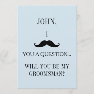 Will you be my Groomsman? Invitation
