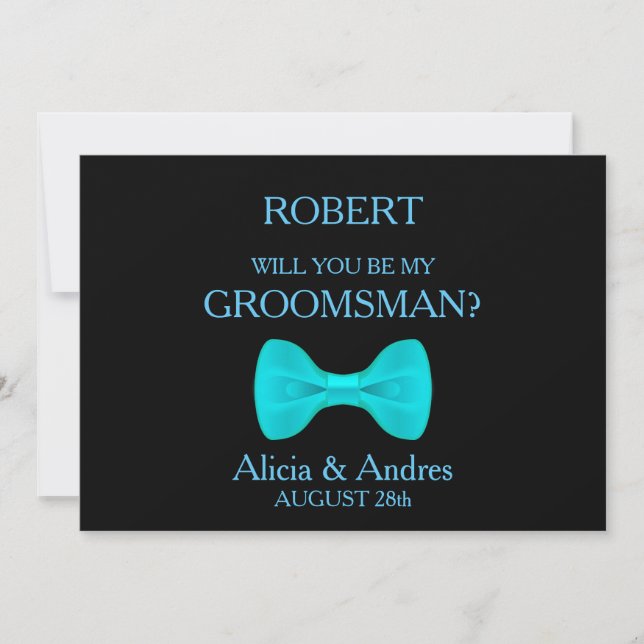 Will you be my Groomsman? Invitation (Front)