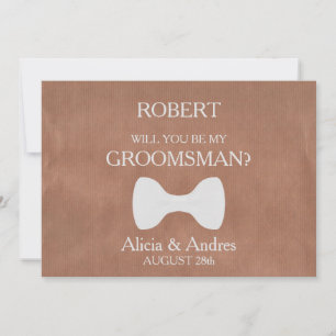 Will you be my Groomsman? Invitation