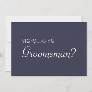 Will You Be My Groomsman Invitation