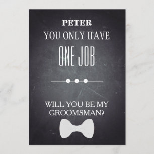 Will You Be My Groomsman? Invitation