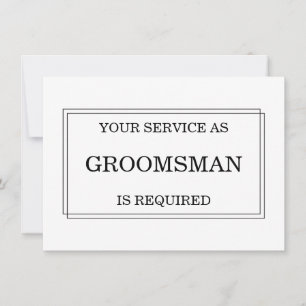 Will you be my Groomsman? Personalized Invitation