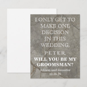 Will you be my Groomsman? Personalized Invitation