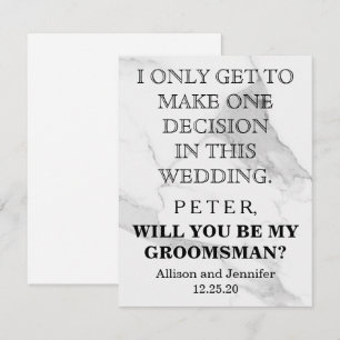 Will you be my Groomsman? Personalized Invitation