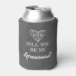 Will You Be My Groomsman - Proposal Can Cooler