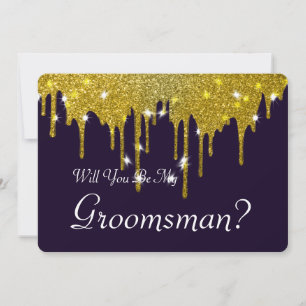 Will You Be My Groomsman with Man Image Invitation