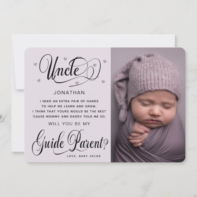 Will you be my Guide Parent Photo  (Front)