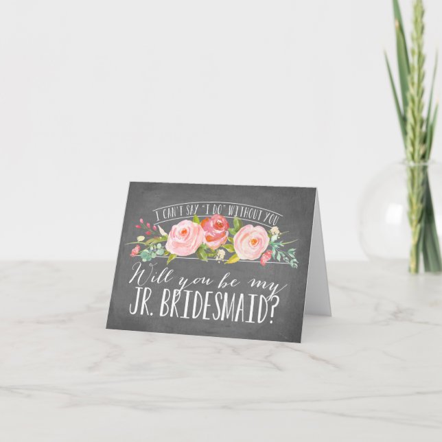 Will You Be My Junior Bridesmaid | Bridesmaid Invitation (Front)