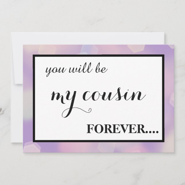 Will you be my junior bridesmaid? invitation (Front)