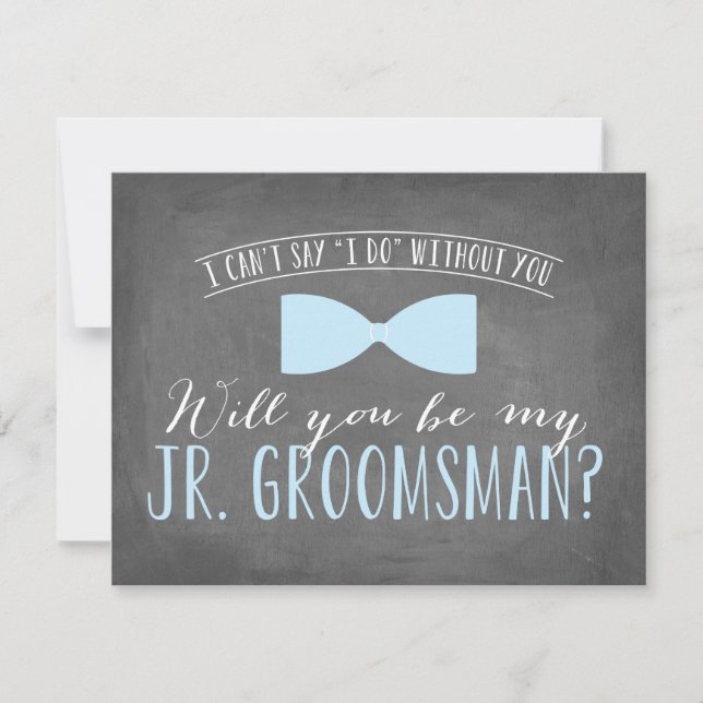 Will you be my Junior Groomsman ? | Groomsmen Invitation (Front)