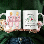 Will you be my Maid Honour? Girls In Robes Coffee  Coffee Mug<br><div class="desc">These gorgeous mugs will definitely wow your future bridal party! See the whole collection for more customizations!</div>