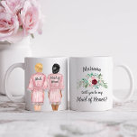 Will you be my Maid Honour? Girls In Robes Coffee Mug<br><div class="desc">These gorgeous mugs will definitely wow your future bridal party! See the whole collection for more customizations!</div>
