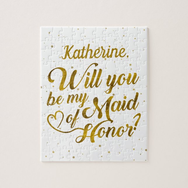 Will you be my maid of honor? jigsaw puzzle (Vertical)