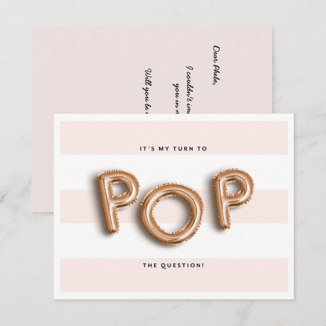 Will You Be My Maid of Honour? | Bridesmaid Card (Front/Back)