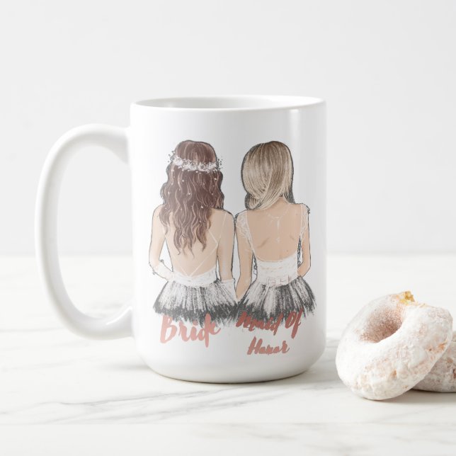 Will You Be My Maid Of Honour Coffee Mug (With Donut)