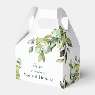Will you be my Maid of Honour Green Botanicals Fav Favor Box