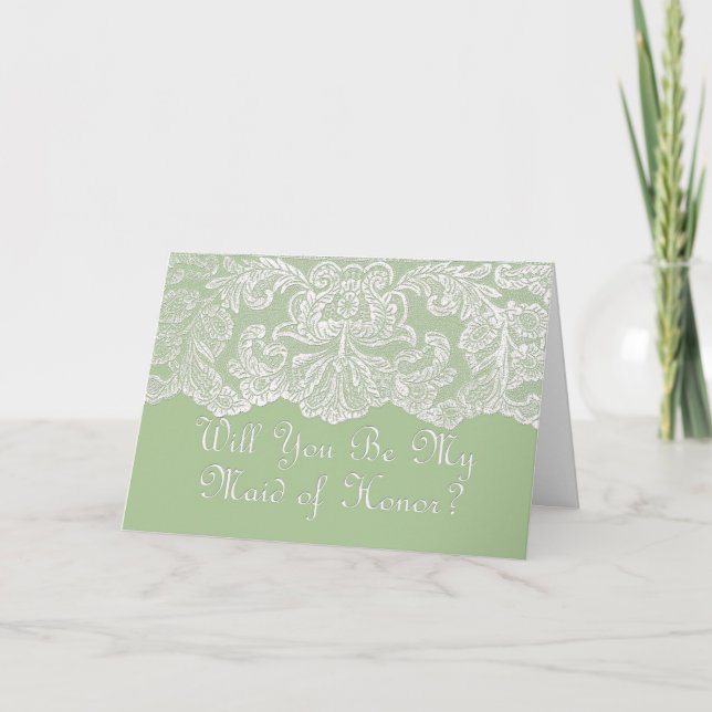will you be my maid of honour invitation (Front)