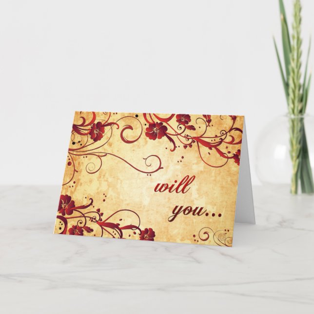 will you be my maid of honour? invitation (Front)
