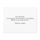 Will You Be My Maid of Honour | Minimalist Proposa