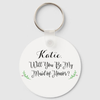 Will You Be My Maid of Honour Personalized Keychai Keychain