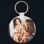 Will You be my Maid of Honour Photo Keyring<br><div class="desc">Minimalist and modern will you be my maid of honour key ring. Text and messages can be edited on the back of the card. For more advanced customization of this design,  e.g. changing layout,  font or text size please click the "CUSTOMIZE" button above. Please contact me for any questions!</div>