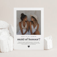 Will You Be My Maid of Honour Photo Proposal