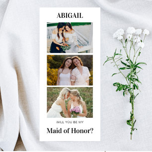 Will You Be My Maid Of Honour Proposal Card