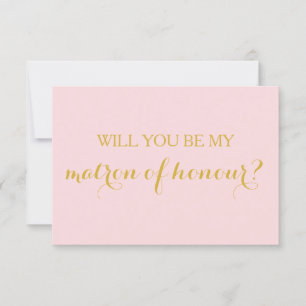 Will You Be My Matron of Honour Card Bridal Party