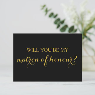 Will You Be My Matron of Honour Card Bridal Party