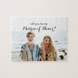 Will You be My Matron Of Honour Custom Photo Jigsaw Puzzle<br><div class="desc">Will You be My Matron Of Honour Custom Photo jigsaw puzzle</div>