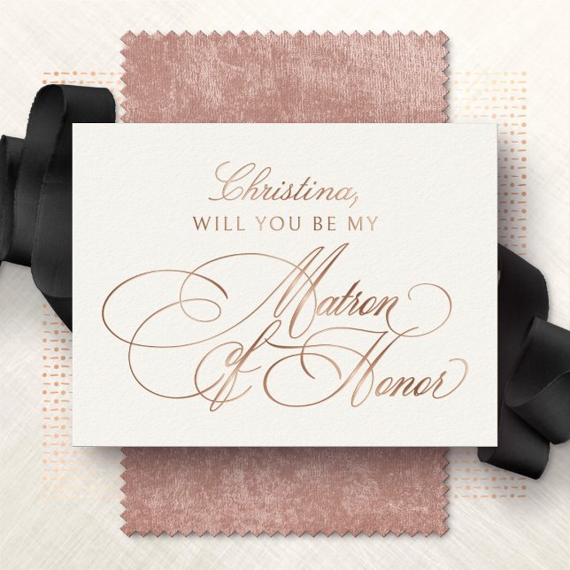 Will You Be My Matron of Honour Foil Card (Creator Uploaded)