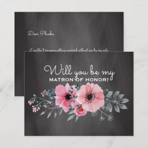 Will You Be My Matron of Honour Matron of Honour Invitation