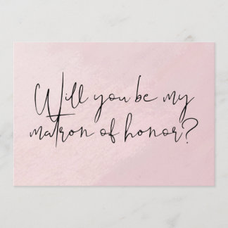 Will you be my Matron of Honour Postcard