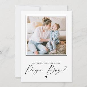 Will You Be My Page Boy Proposal Photo