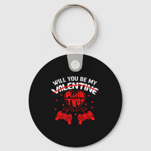 Will You Be My Player 2 Valentines Day For Gamer Keychain