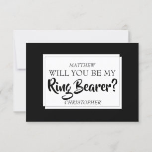 Will You Be My Ring Bearer Card