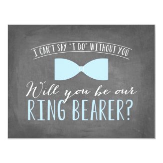 Will you be my Ring Bearer ? | Groomsmen Invitation