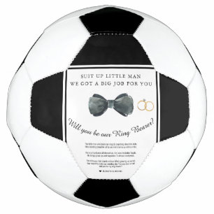 Will you be my Ring Bearer Proposal Soccer Ball