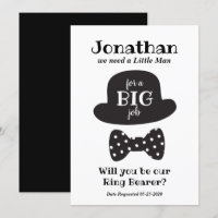 Will You Be My Ring Bearer Vintage Style