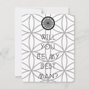 will you be my sacred best man invitation