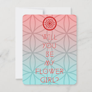 will you be my sacred flower girl? invitation