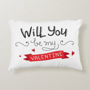 Will you be my Valentine Accent Pillow