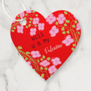 Will You Be My Valentine Heart Tag
