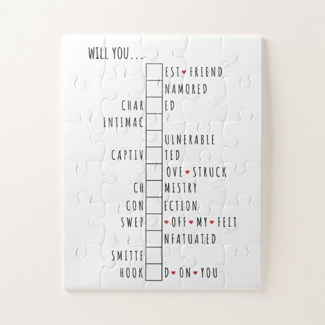 Will You Be My Valentine - New Love Declaration   Jigsaw Puzzle (Vertical)