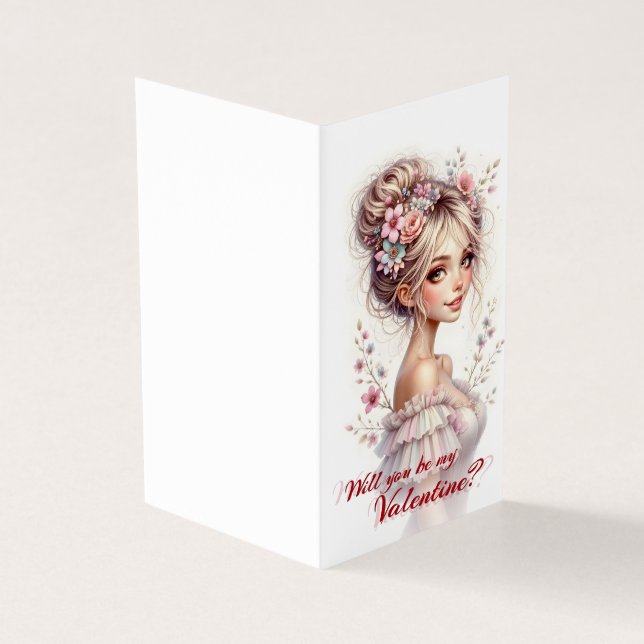 Will You Be My Valentine – Romantic Art Print (Outside)