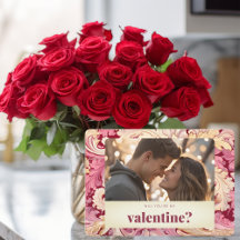 Will you Be My Valentine Romantic Photo Valentine