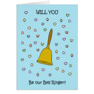 Will You Be Our Bell Ringer Confetti and Bell